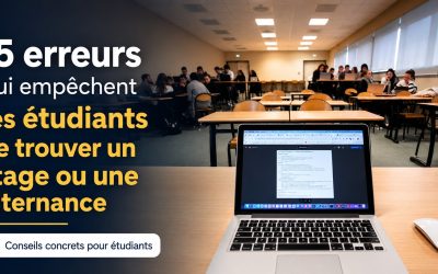 15 erreurs qui empêchent les étudiants de trouver un stage ou une alternance
